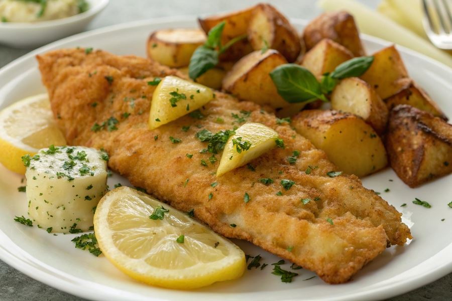 Pyszna ryba z nadmorskiej smażalni