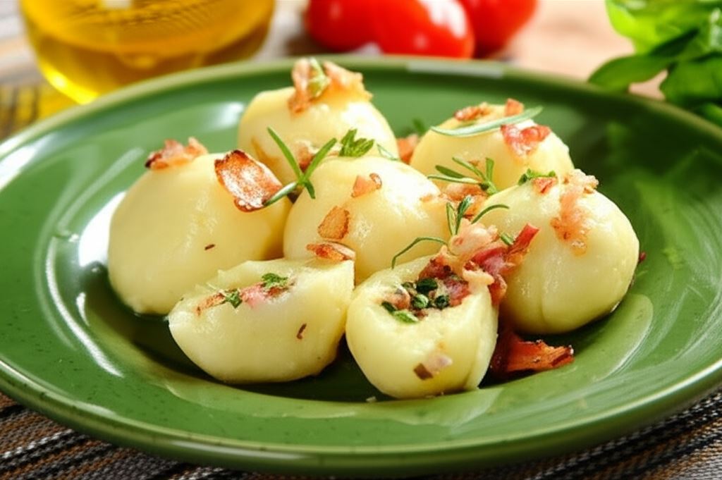 Pyzy z mięsem mielonym i pieczarkami