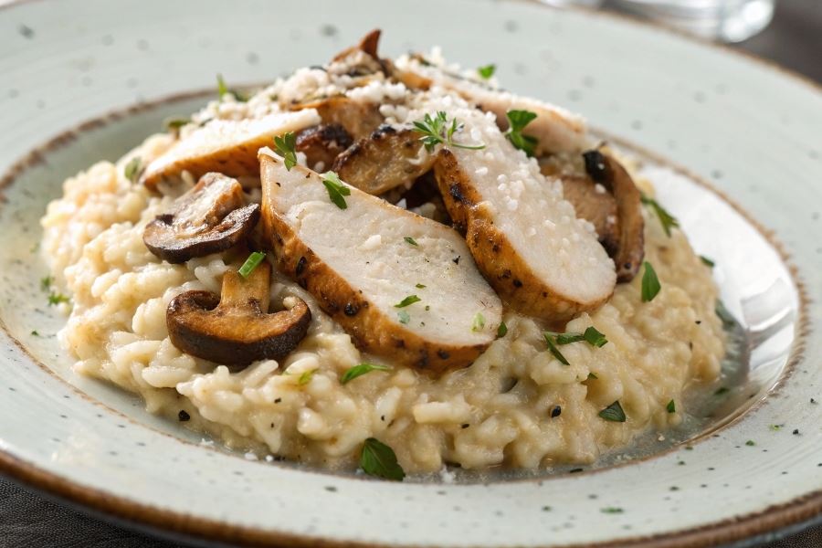 Risotto z indykiem
