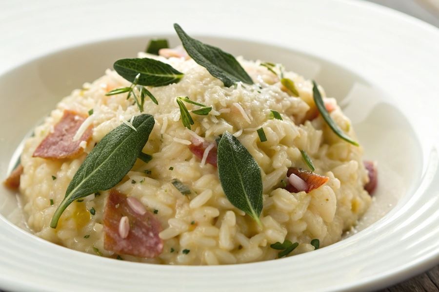 Risotto z szałwią