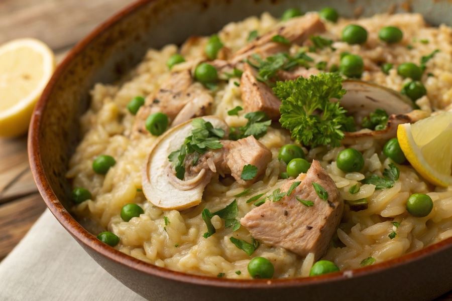 Risotto z tuńczykiem