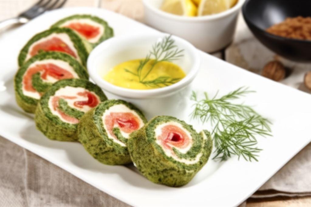 Rolada szpinakowa z łososiem