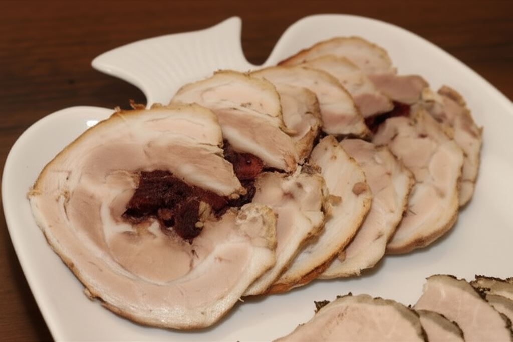 Rolada z brzuszka z żurawiną