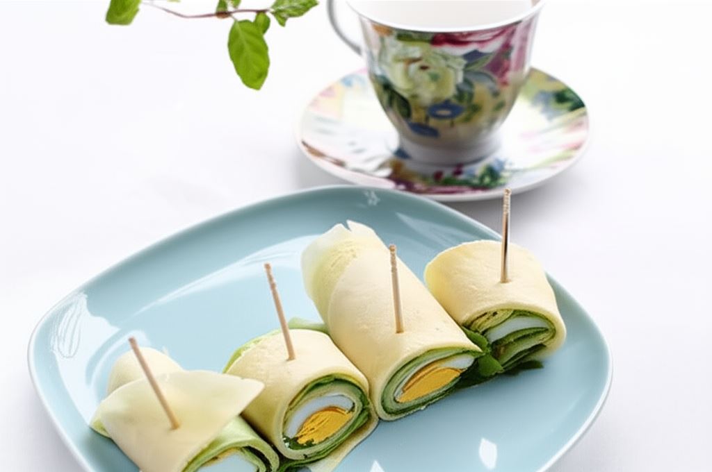 Roladki nalesnikowe z jajkiem