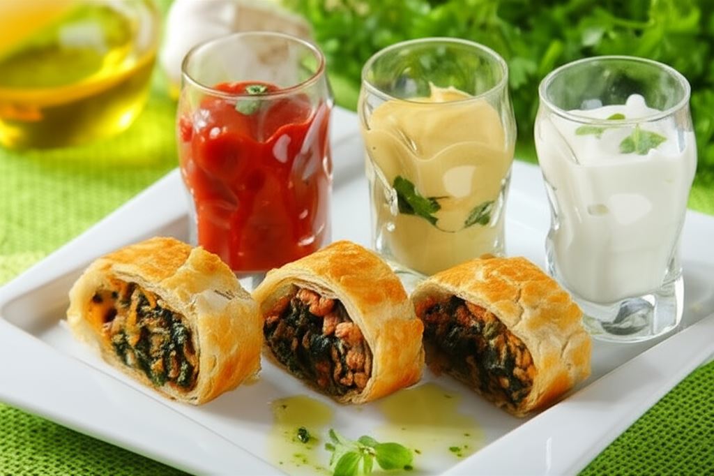 Roladki z ciasta francuskiego