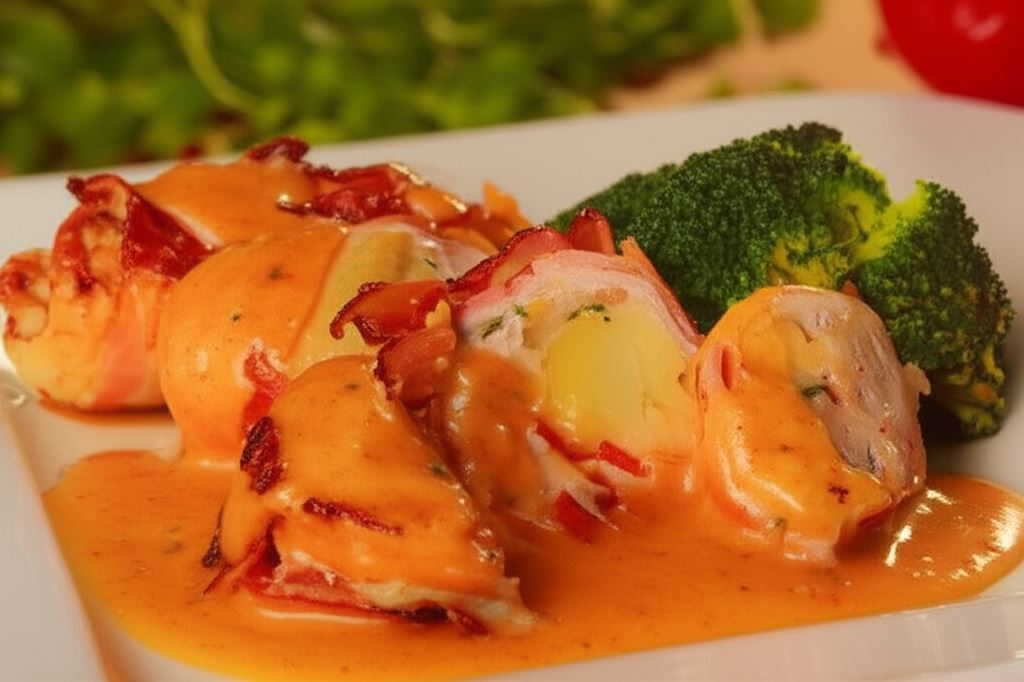 Roladki z indyka po hawajsku