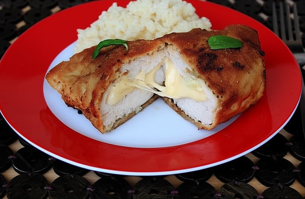 Roladki z żółtym serem i czosnkiem