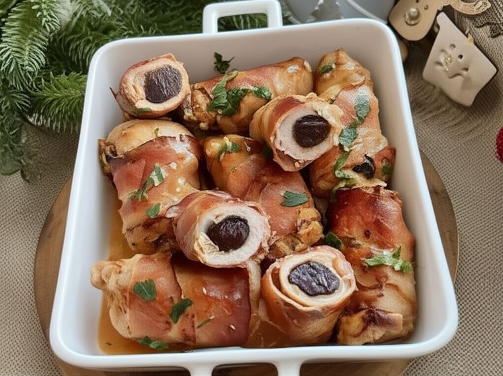 Roladki ze schabu ze śliwką