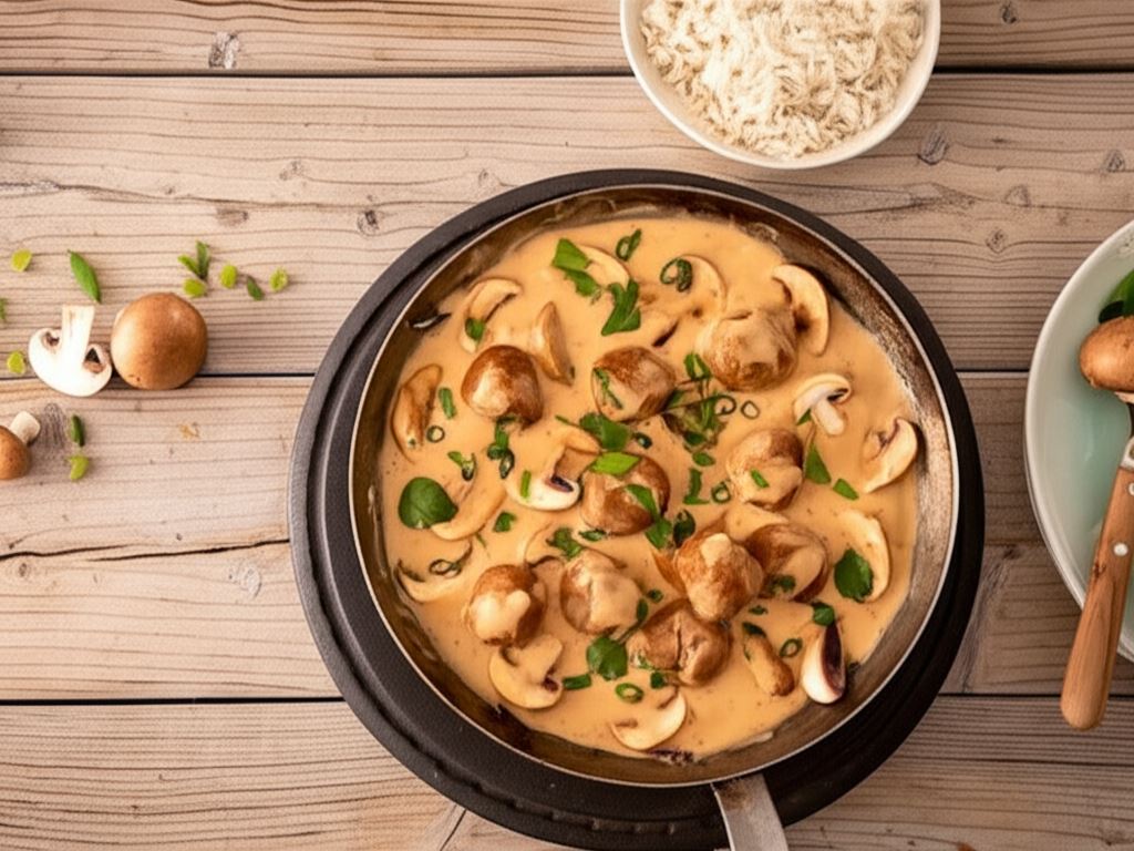 Roślinne klopsiki – danie jednogarnkowe