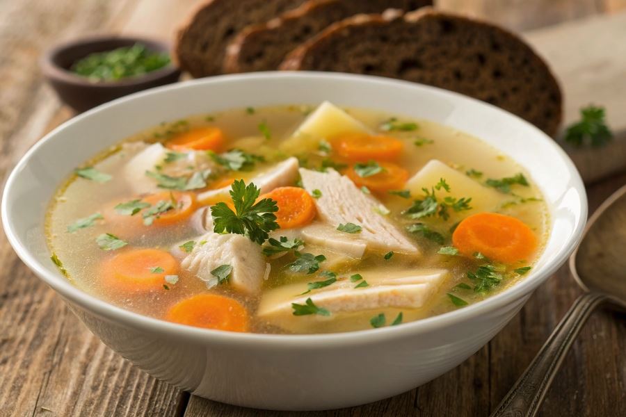 Rosół z kluseczkami