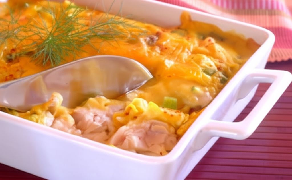 Rybna zapiekanka z serem