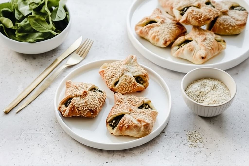 Sakiewki ze szpinakiem