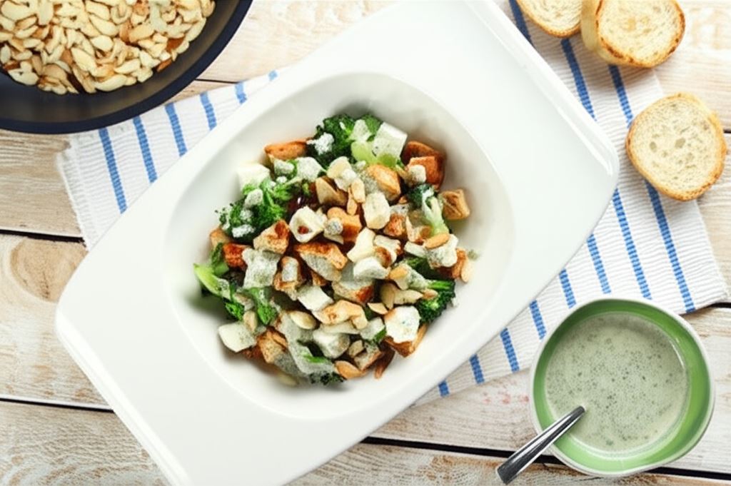 Sałatka brokułowa z serem feta