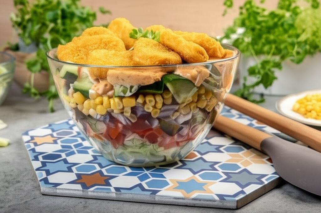 Sałatka gyros wegańska