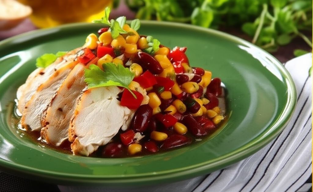 Sałatka meksykańska z kurczakiem