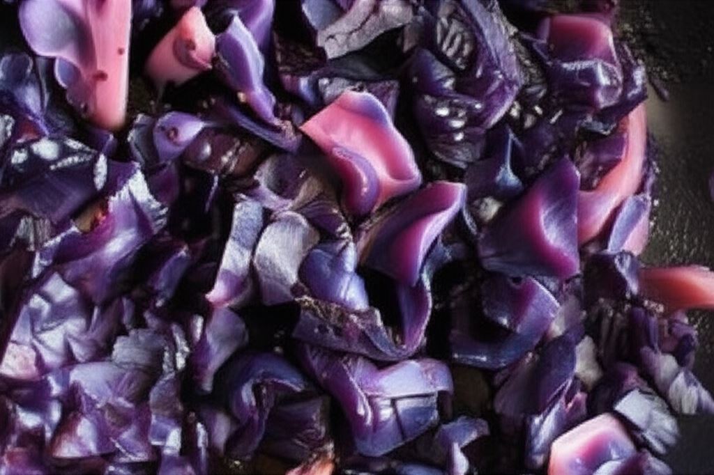 Sałatka na ciepło z czerwonej kapusty