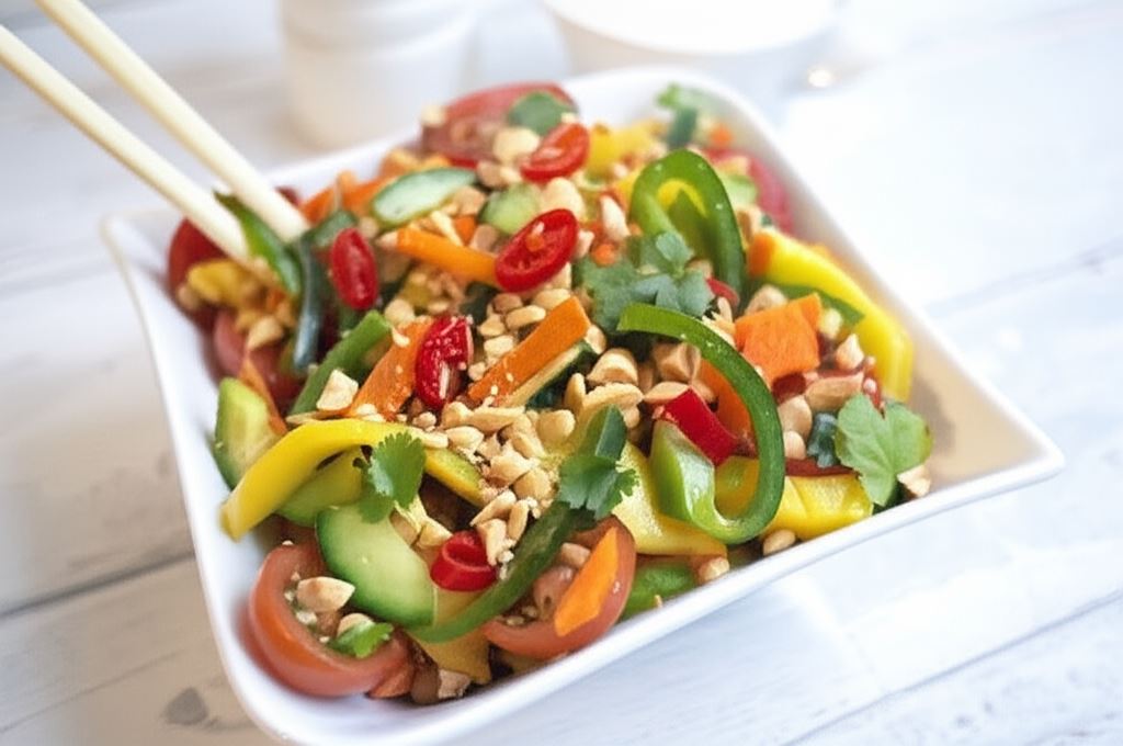 Sałatka ogórkowa z orzeszkami