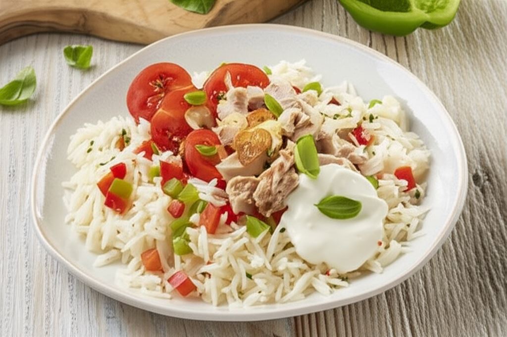 Sałatka ryżowa z tuńczykiem