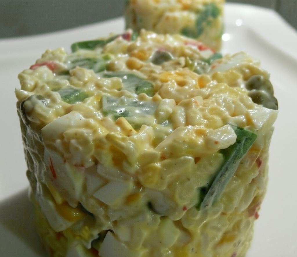 Sałatka ryżowa z warzywami