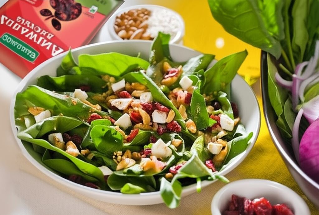 Sałatka Samo Zdrowie z żurawina i serem pleśniowym