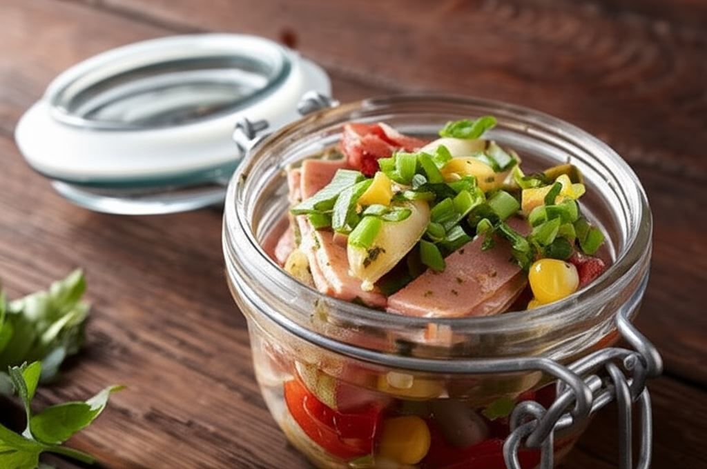 Sałatka szwabska z mortadelą