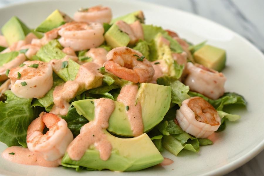 Sałatka z awokado i krewetek