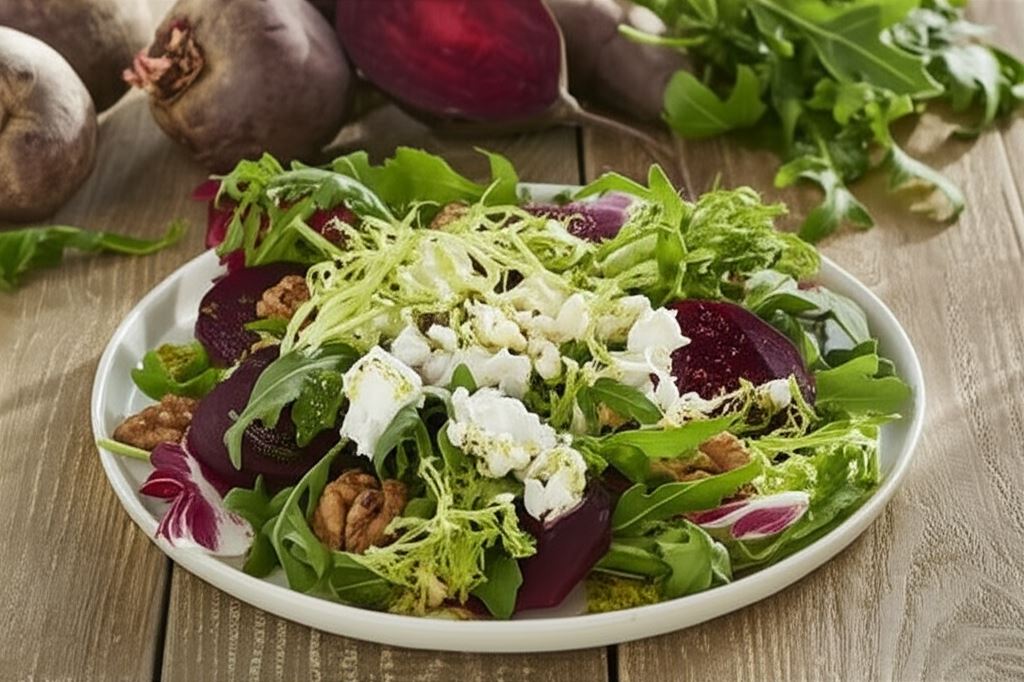 Sałatka z buraków z orzechami włoskimi