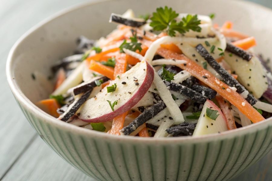 Sałatka z czarnej rzepy