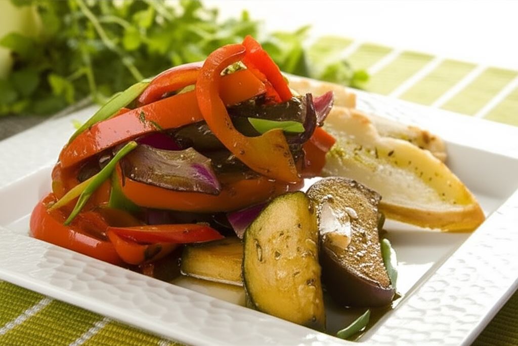 Sałatka z grillowanych warzyw