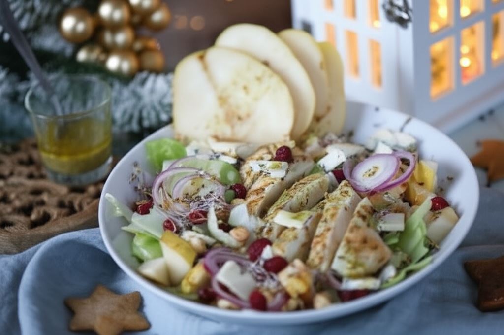 Sałatka z grillowanym kurczakiem