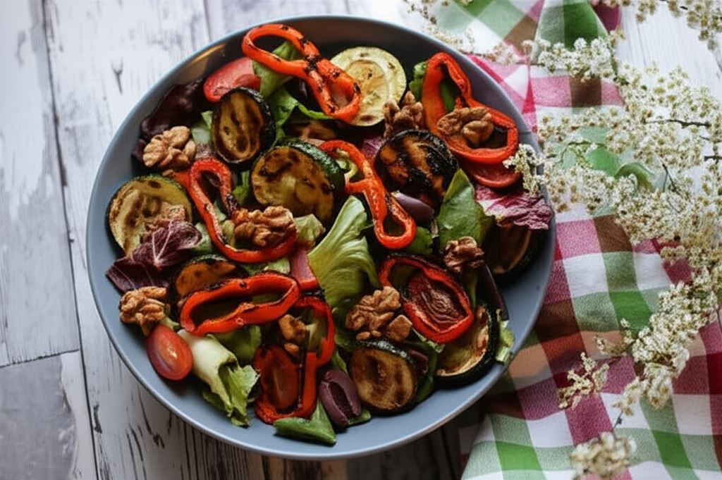 Sałatka z grillowanymi warzywami