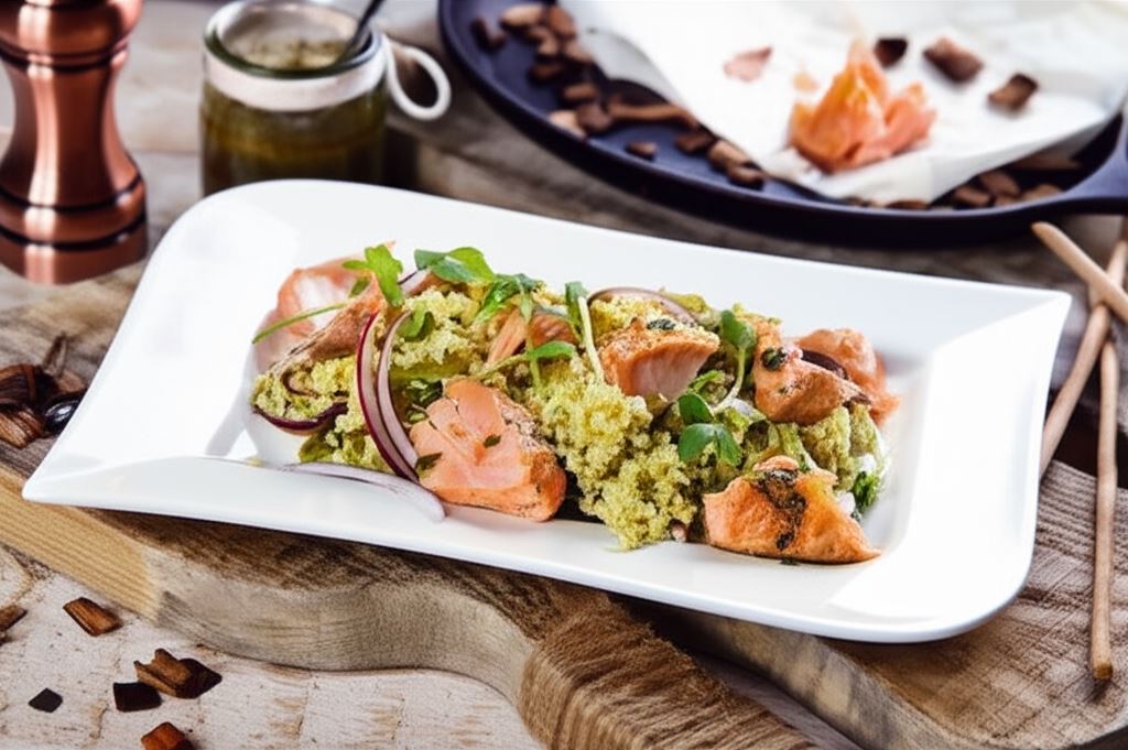 Sałatka z kaszą jaglaną