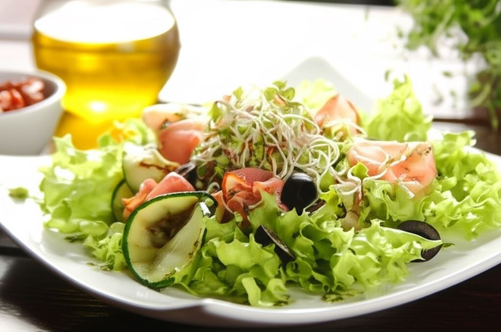 Sałatka z kiełkami rzodkiewki