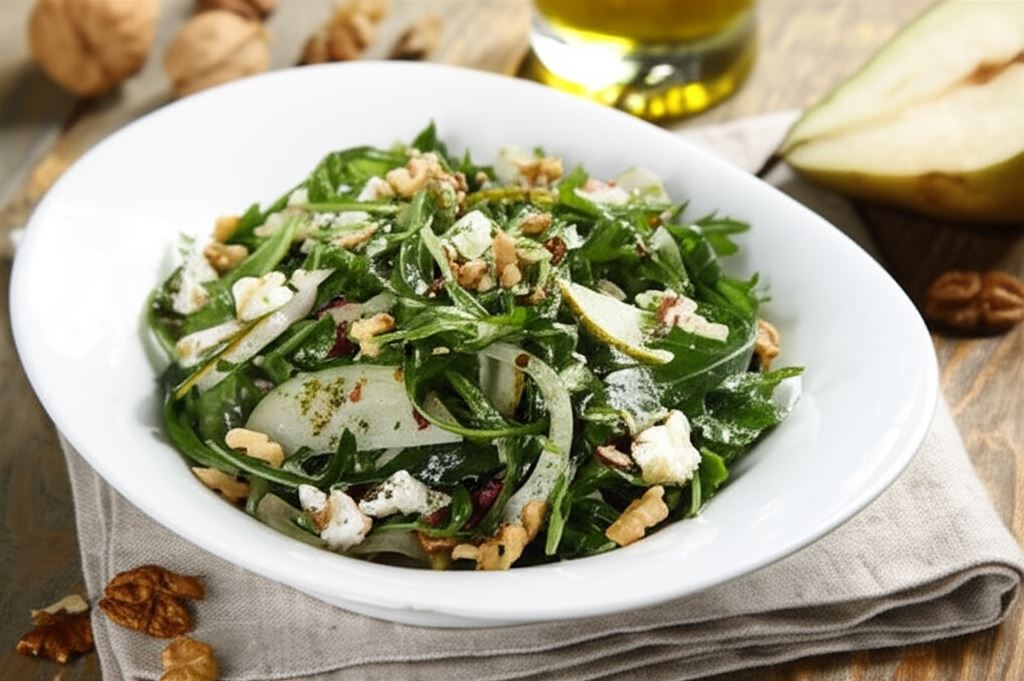 Sałatka z kozim serem i rukolą