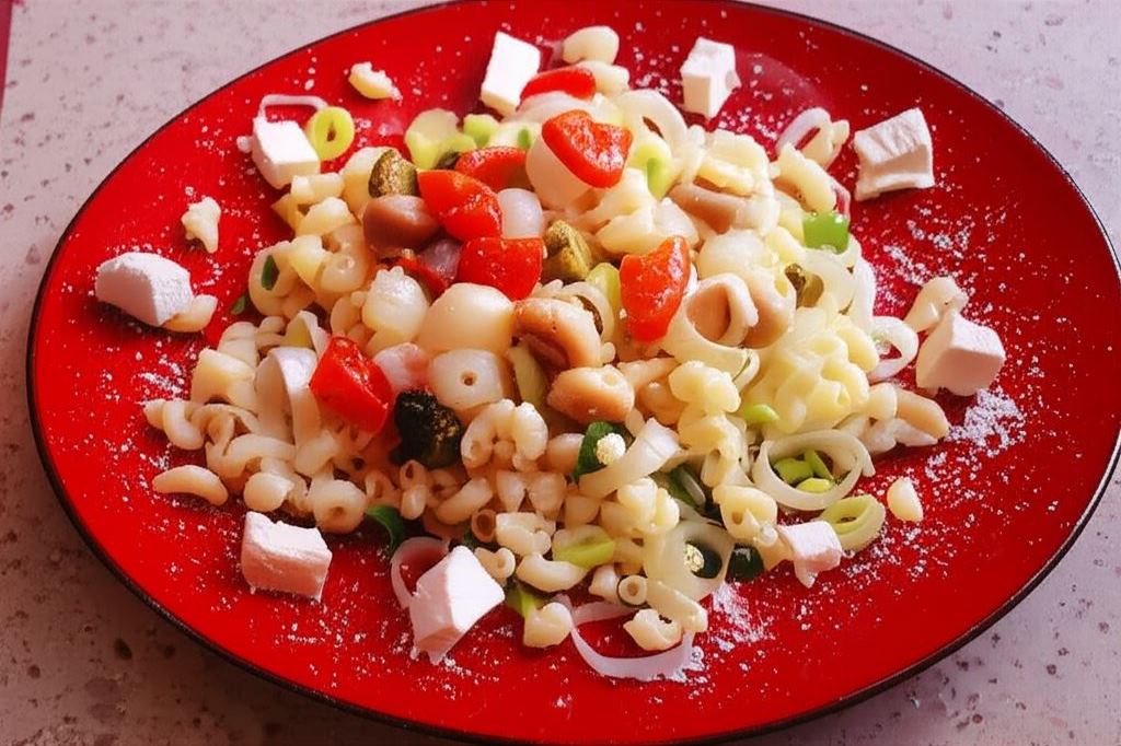 Sałatka z porą i serkiem feta