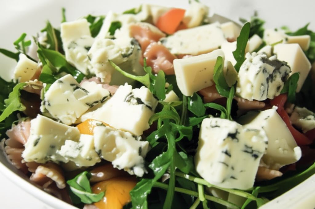 Sałatka z rukolą i serem gorgonzola