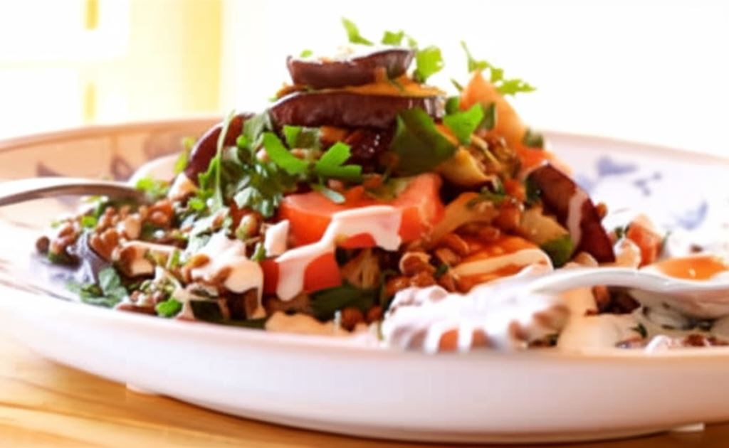 Sałatka z soczewicy z jogurtem