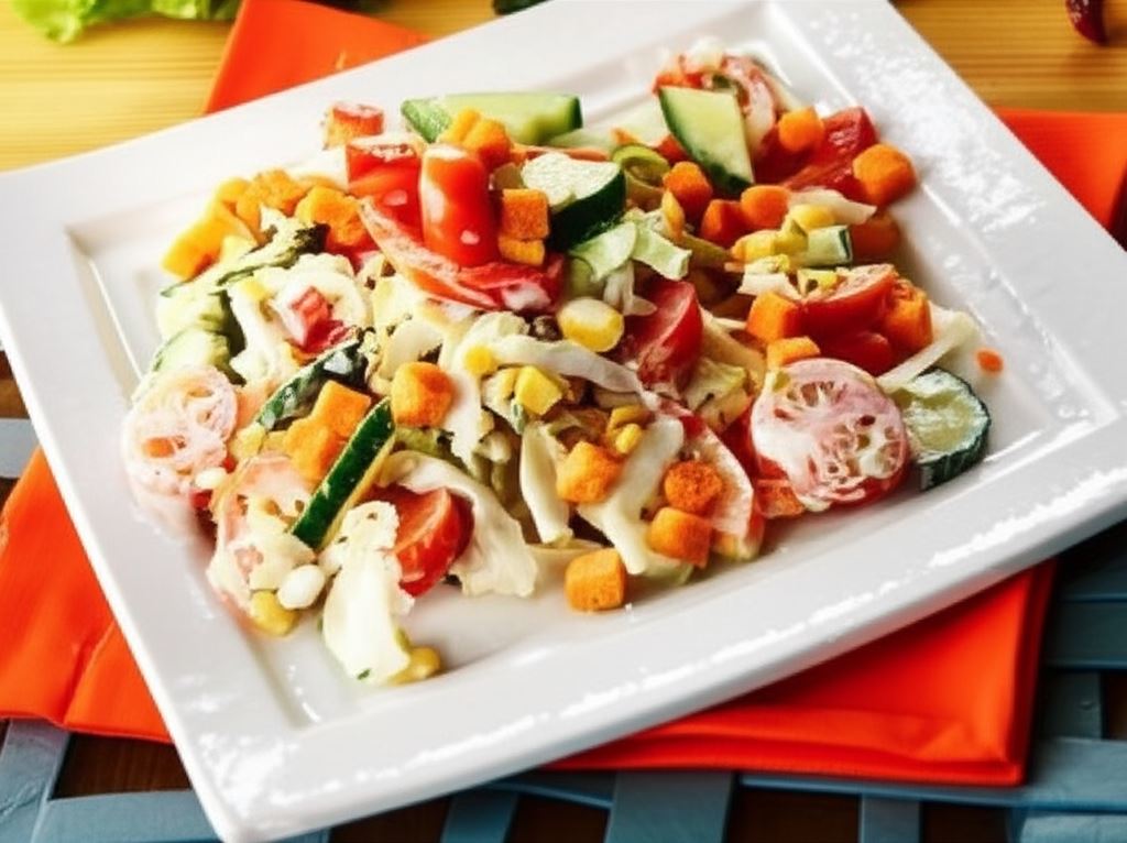 Sałatka z tortellini grzybowymi