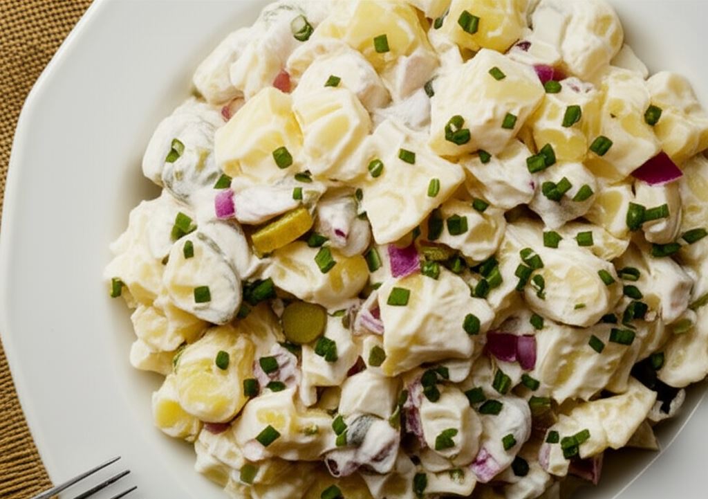 Sałatka ziemniaczana z szynką