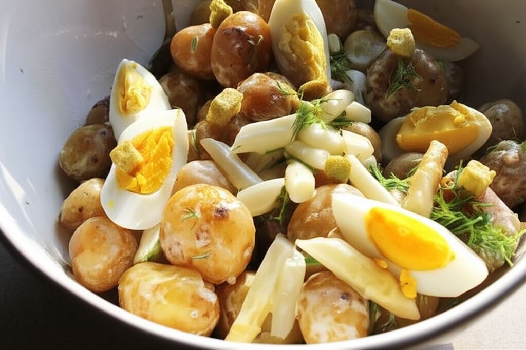 Sałatka ziemniaczana ze szparagami