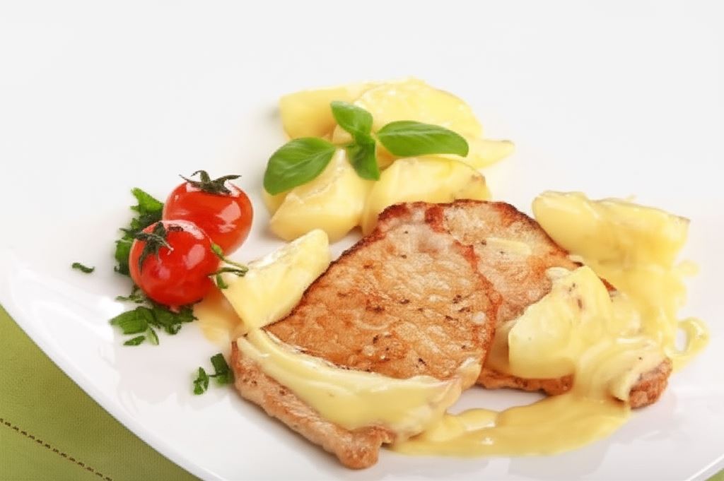 Schab z gruszkami