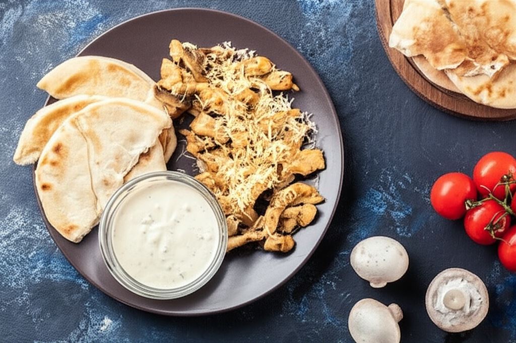 Shoarma z kurczakiem i serem