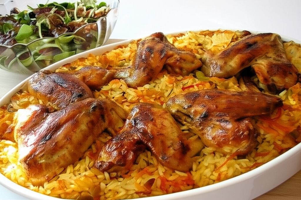 Skrzydełka na ryżu