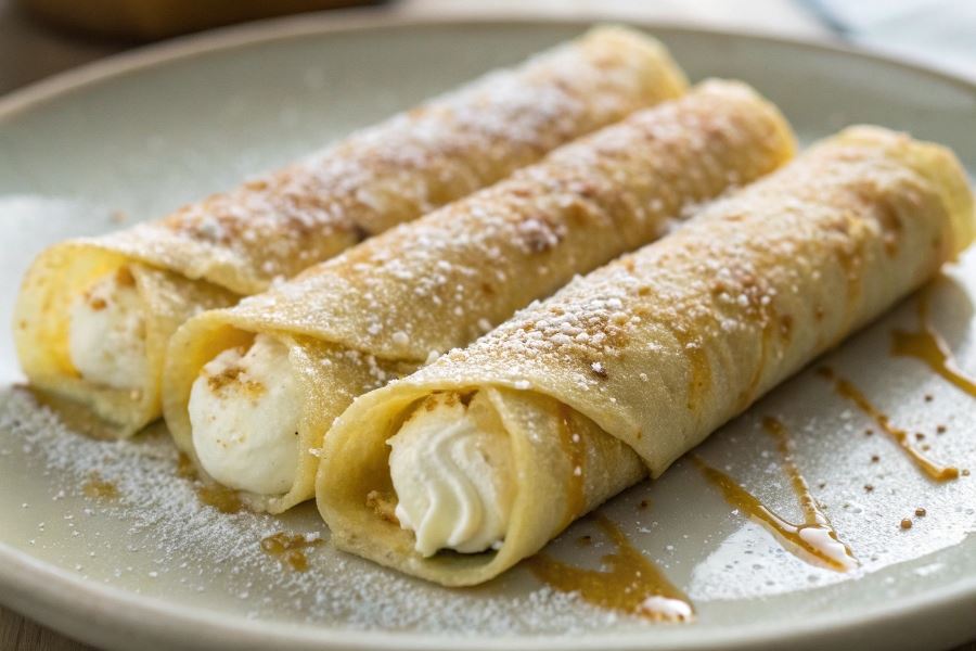 Słodkie naleśniki z serem