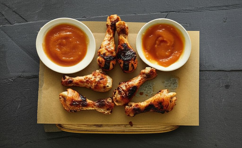 Słodko-kwaśne pieczone kurczaki