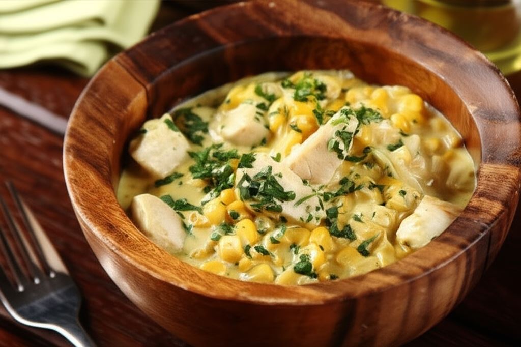 Smażony kurczak z kukurydzą i curry