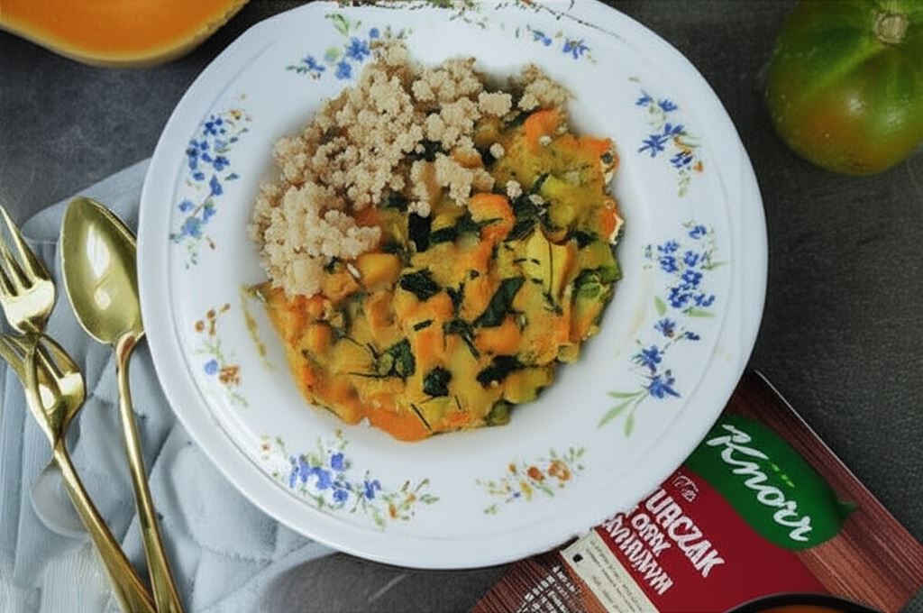 Soczewica w sosie dyniowym