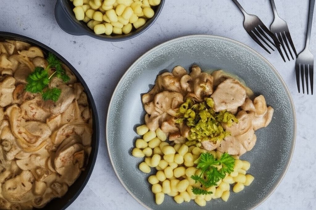 Stroganoff z polędwiczki wieprzowej