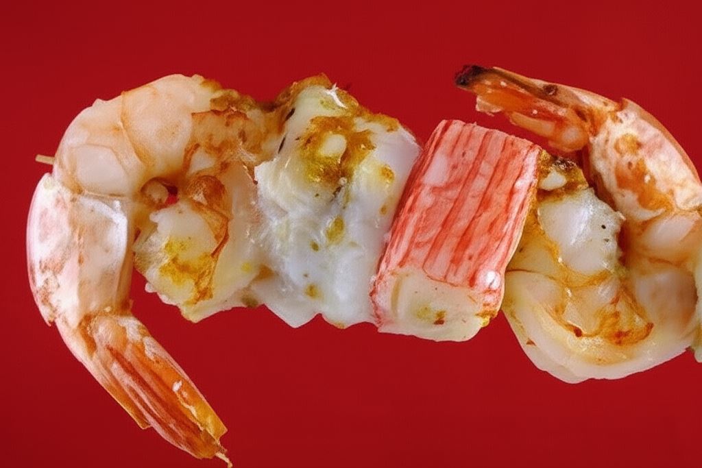 Szaszłyki z owoców morza