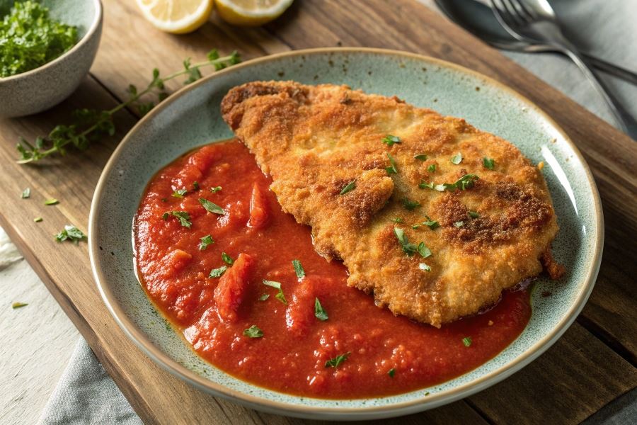 Sznycel z pomidorami